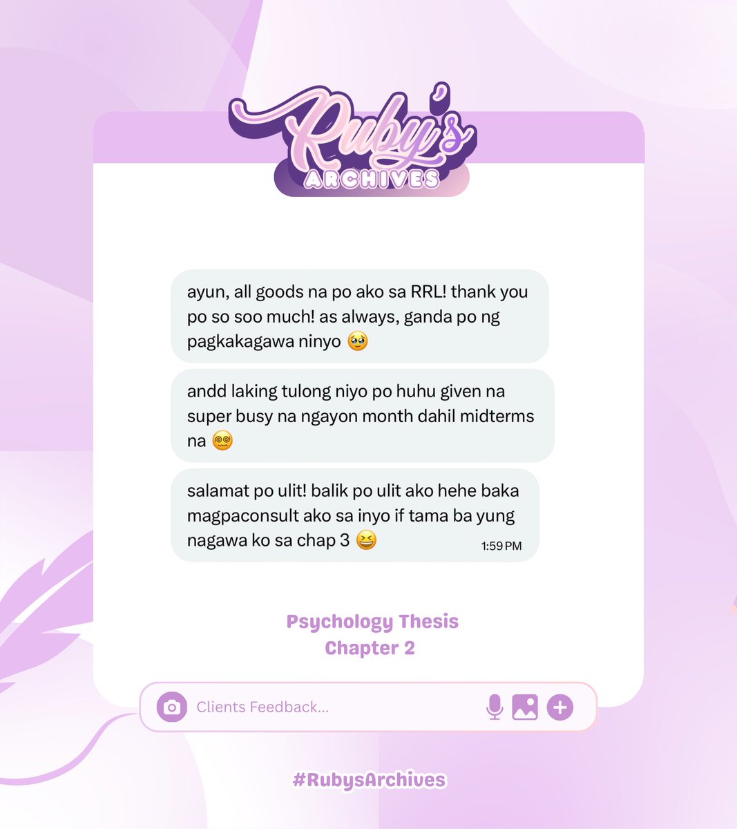 RUBY, RPm | research thesis psychology acad comms tweet media