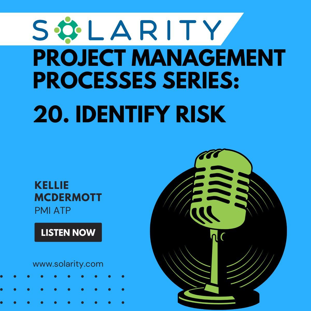 Listen to the next podcast in our series on the 49 processes: Identify Risk. #ChooseSolarity 

buff.ly/SuBqKn4