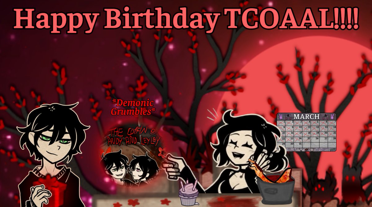 Anomalocaris7x's tweet photo. It's TCOAAL's 3rd Anniversary, since it's release on itch on March 25th, 2023! So I made...whatever this is... #tcoaal https://t.co/535vQB2P5o