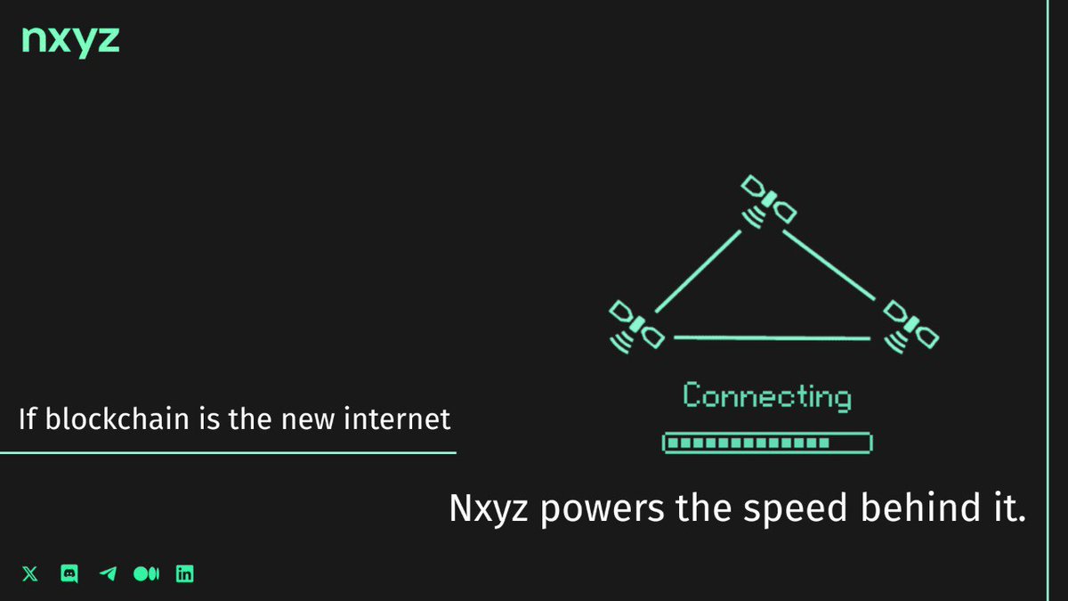 nxyzcore's tweet image. Blockchain is the new internet.
Nxyz is the speed behind it ⚡
Real-time data.
Real infrastructure.
Real impact.

#FutureTech #Nxyz