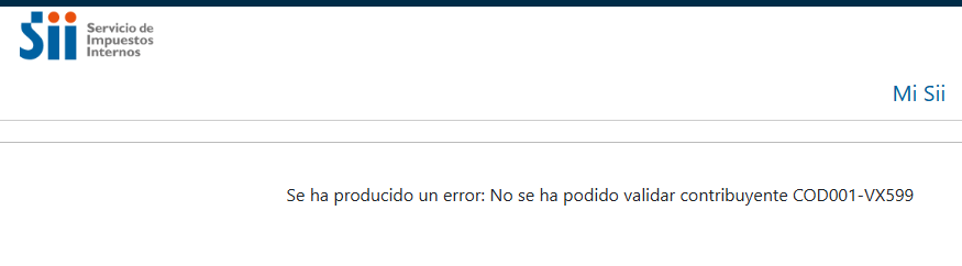 jsilvav's tweet photo. @SII_Chile @joseantoniokast @Min_Hacienda para variar el SII, con problemas para validar el contribuyente al tratar de hacer la ddjj 1948, que lata , de mal en peor. https://t.co/g0pinxqTEV