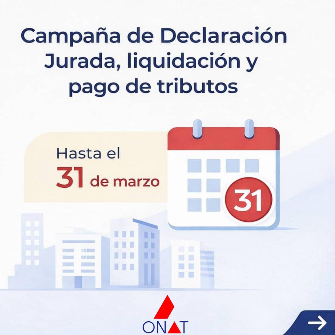 Onat_MTZ's tweet photo. #RecordatorioOficial | #Tributos2026 #UtilidadesHastaEl31DeMarzo
⌛Últimos días para cumplir con el impuesto sobre utilidades.
💼Personas jurídicas:
La Declaración Jurada y el pago deben realizarse antes del 31 de marzo.
🔺 Puede presentar su DJ sin firma digital. https://t.co/1s4eTEj0aN