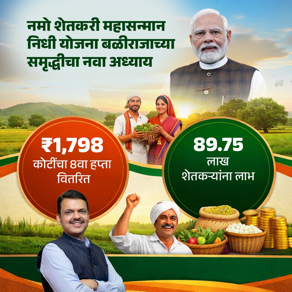 Devendra4Vikas's tweet image. सशक्त बळीराजा, समृद्ध महाराष्ट्र....
#CMOMaharashtra #Devendrafadnavis #MaharashtraPolitics #narendramodi #MahaBudget2026