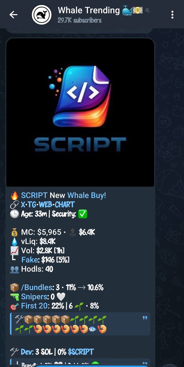 SCRIPT - Smart Crypto Snipe & Hype Tracker tweet media