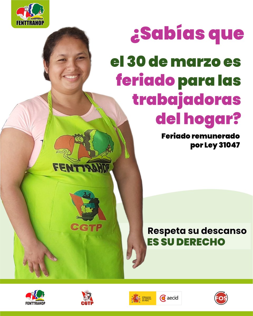 FENTTRAHOP Federación Trabajadoras del Hogar Perú tweet media