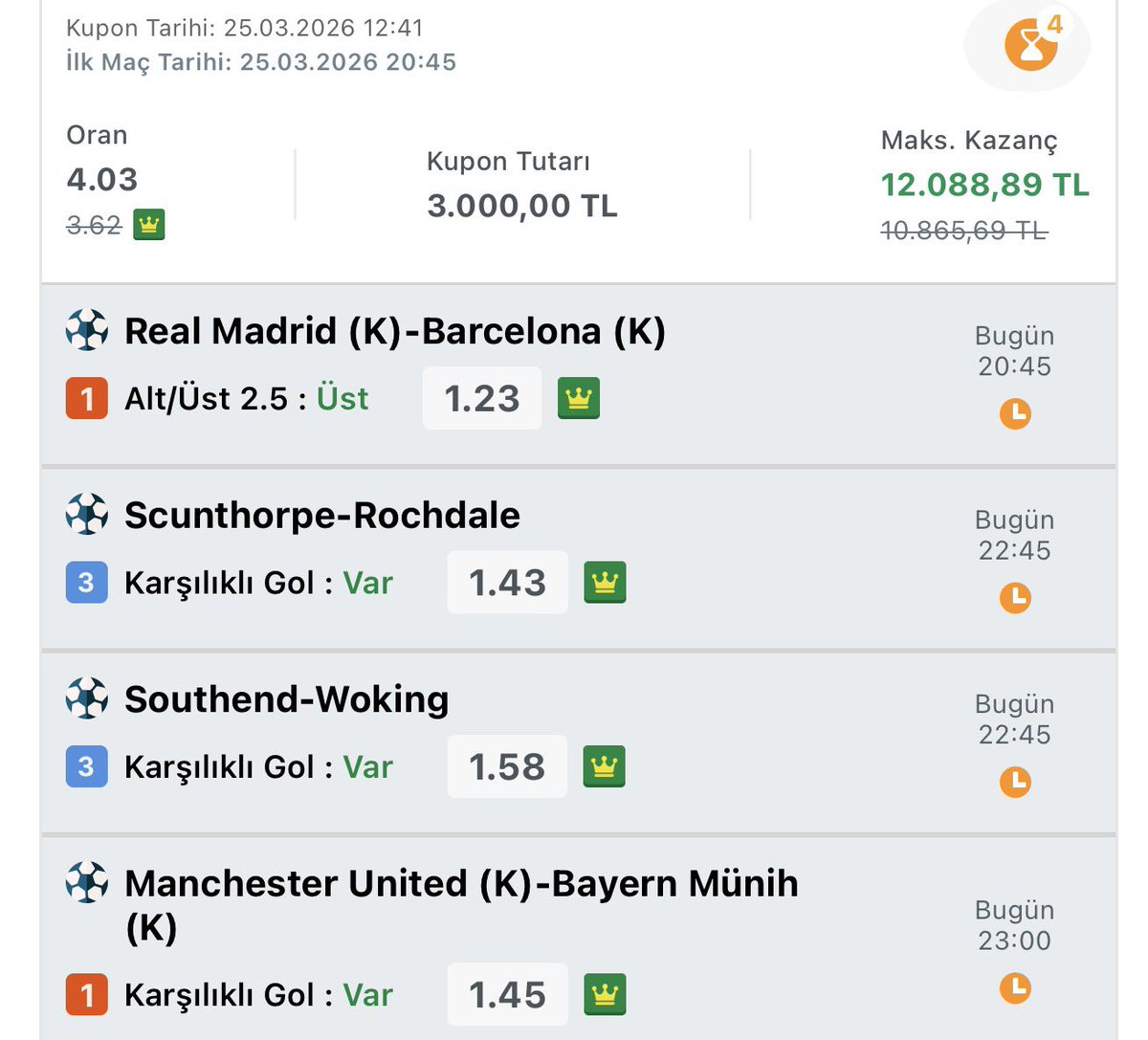 4 MAÇ YETER tweet media