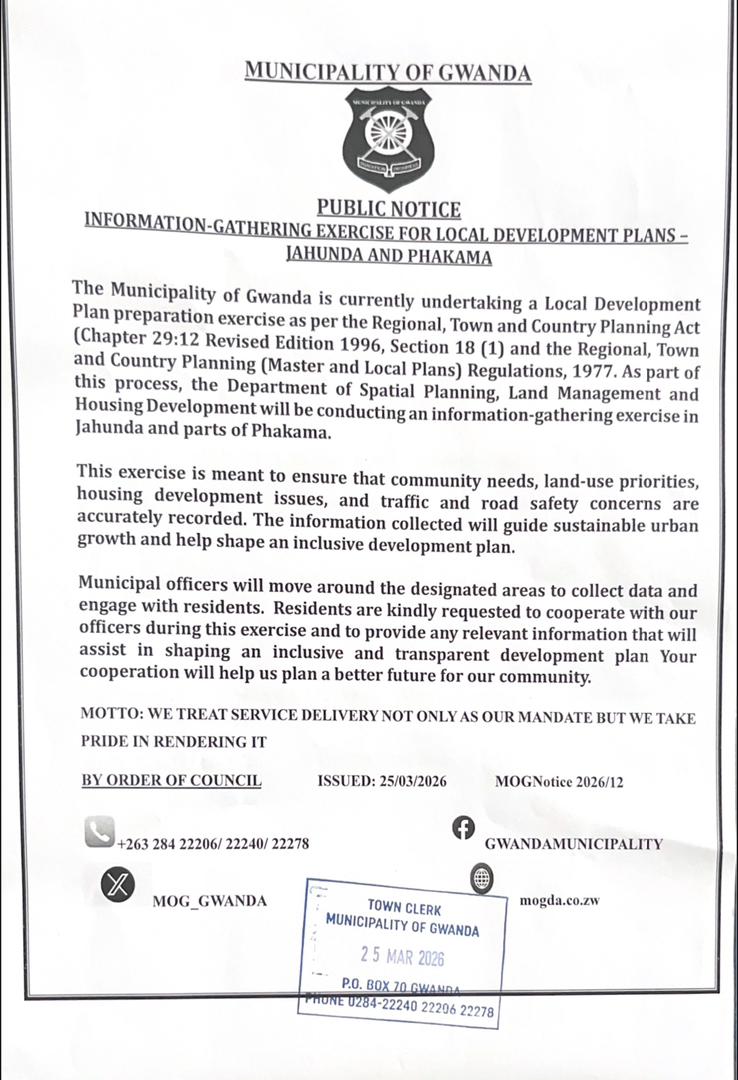 Gwanda Municipality tweet media