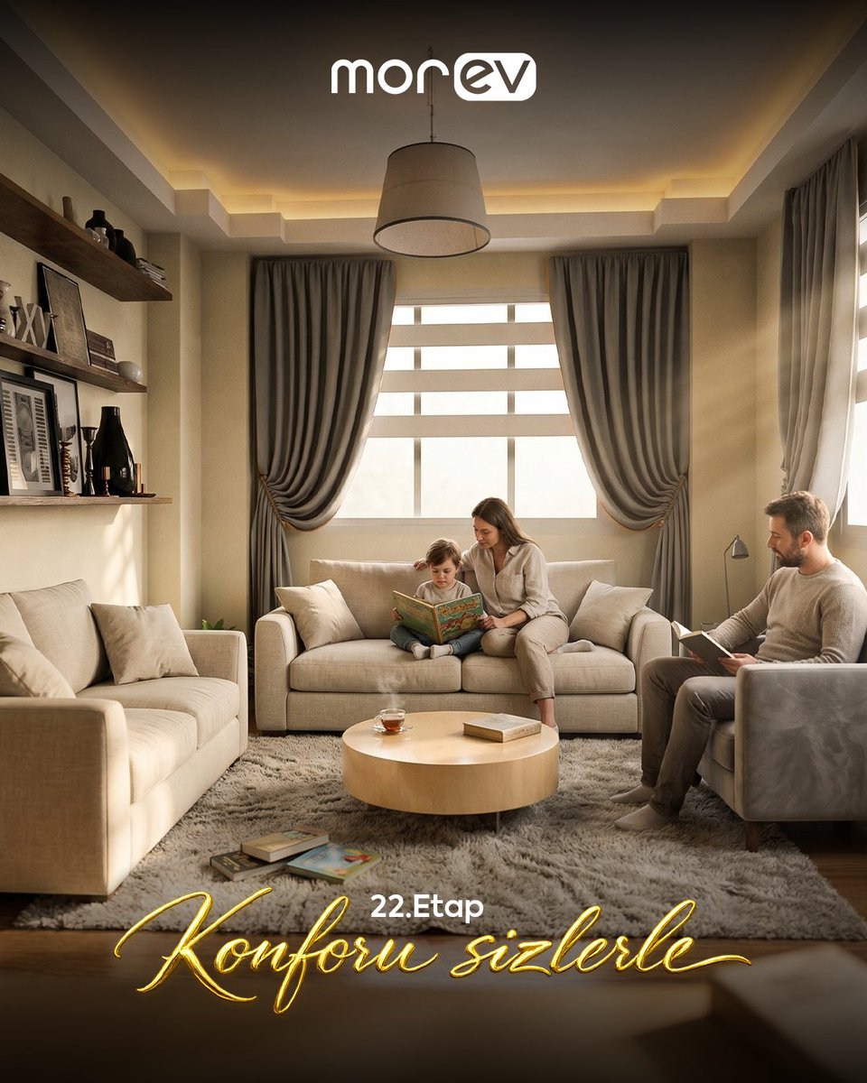 morevyapi's tweet photo. Konforun en doğal hali, sevdiklerinizle paylaştığınız anlarda saklı. ✨
Morev 22. Etap ile huzuru, estetiği ve modern yaşamı bir arada deneyimleyin.

#Şanlıurfa #Morev #22Etap https://t.co/WySmPpw6S1
