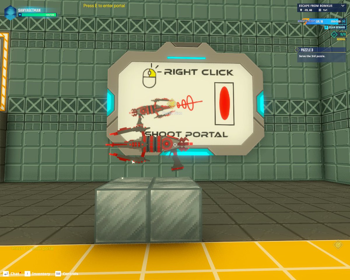 GetMan9399's tweet photo. Found the portal gun in The Sandbox Season 7… can I borrow that? @TheSandboxGame  https://t.co/KjkriOuwrw #Season7 https://t.co/gFVZB1A6Z5