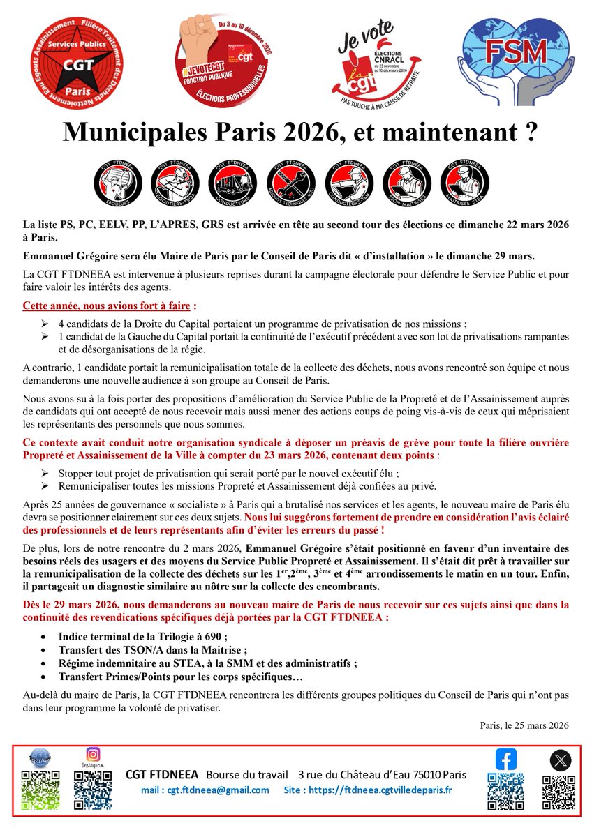 CGT FTDNEEA PARIS tweet media