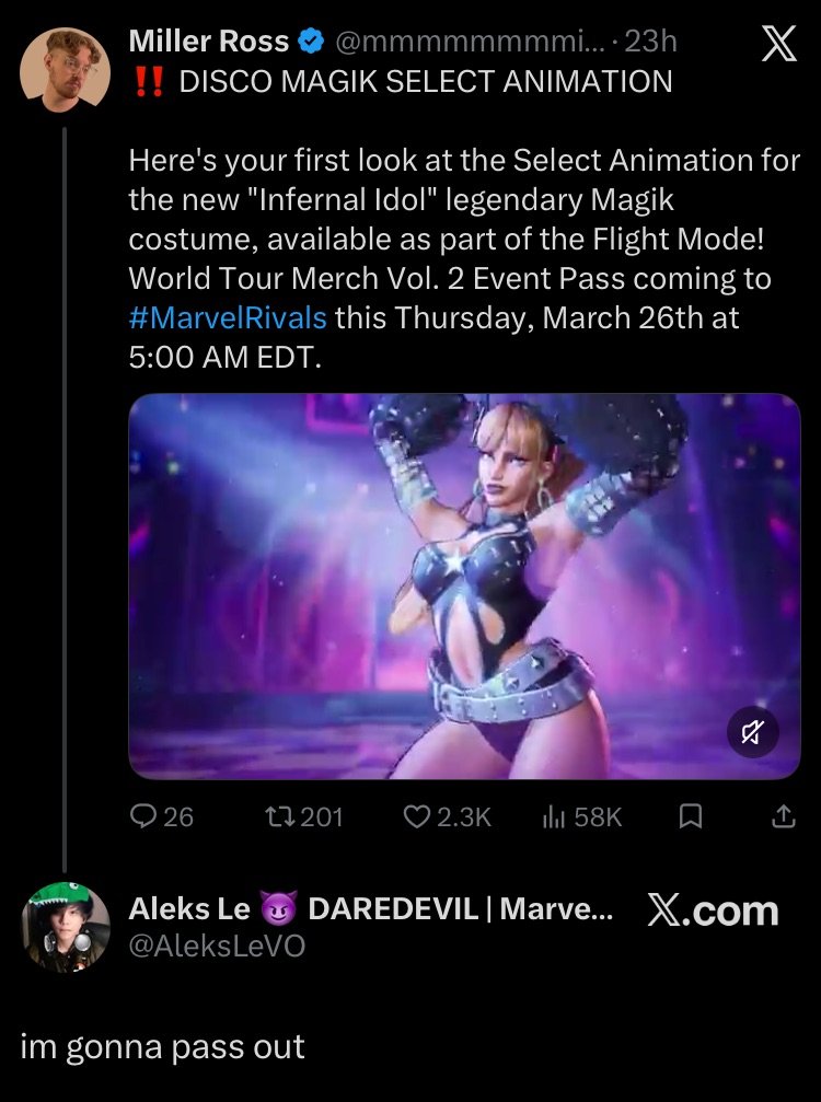 People Down Bad For Marvel Rivals Characters tweet media