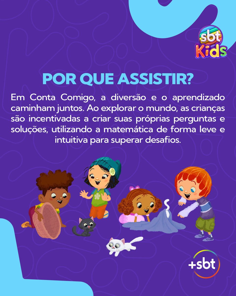 maissbtoficial's tweet photo. Em Conta Comigo, Max, Mindi, Mobi e Mel mostram como a matemática está presente em cada detalhe do nosso dia a dia, transformando o aprendizado em pura descoberta 🌈
A estreia é amanhã no catálogo! 🩷
#MaisSBT #SBT #SBTKids #ContaComigo https://t.co/9Aq1ezkNRD