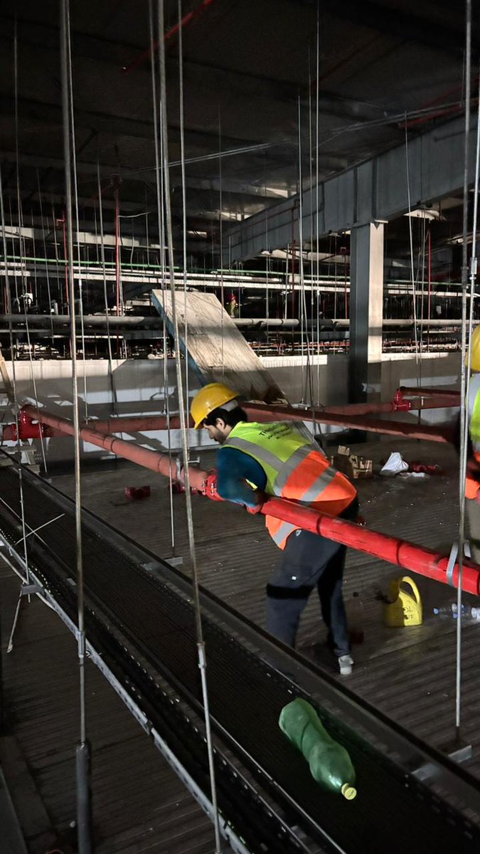 THABATCO26's tweet photo. Eid Mubarak!🌙We’re back at the Prima Factory, precision-cutting and installing pipelines today. High energy and hard work as we advance the project step by step!👷‍♂️🔧 #Saudiarabia #PrimaFactory #THABATCO #Firealarmsystem https://t.co/82PDdNyPlF