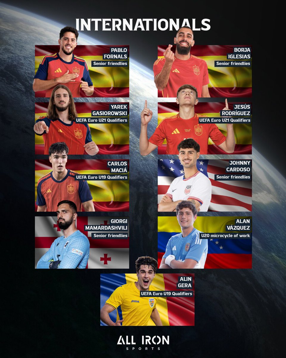 allironsports's tweet photo. Good luck to all of our players selected for the upcoming international fixtures! ๐๐ซ
#DevelopingGlobalTalent https://t.co/K0lqrjC2hR