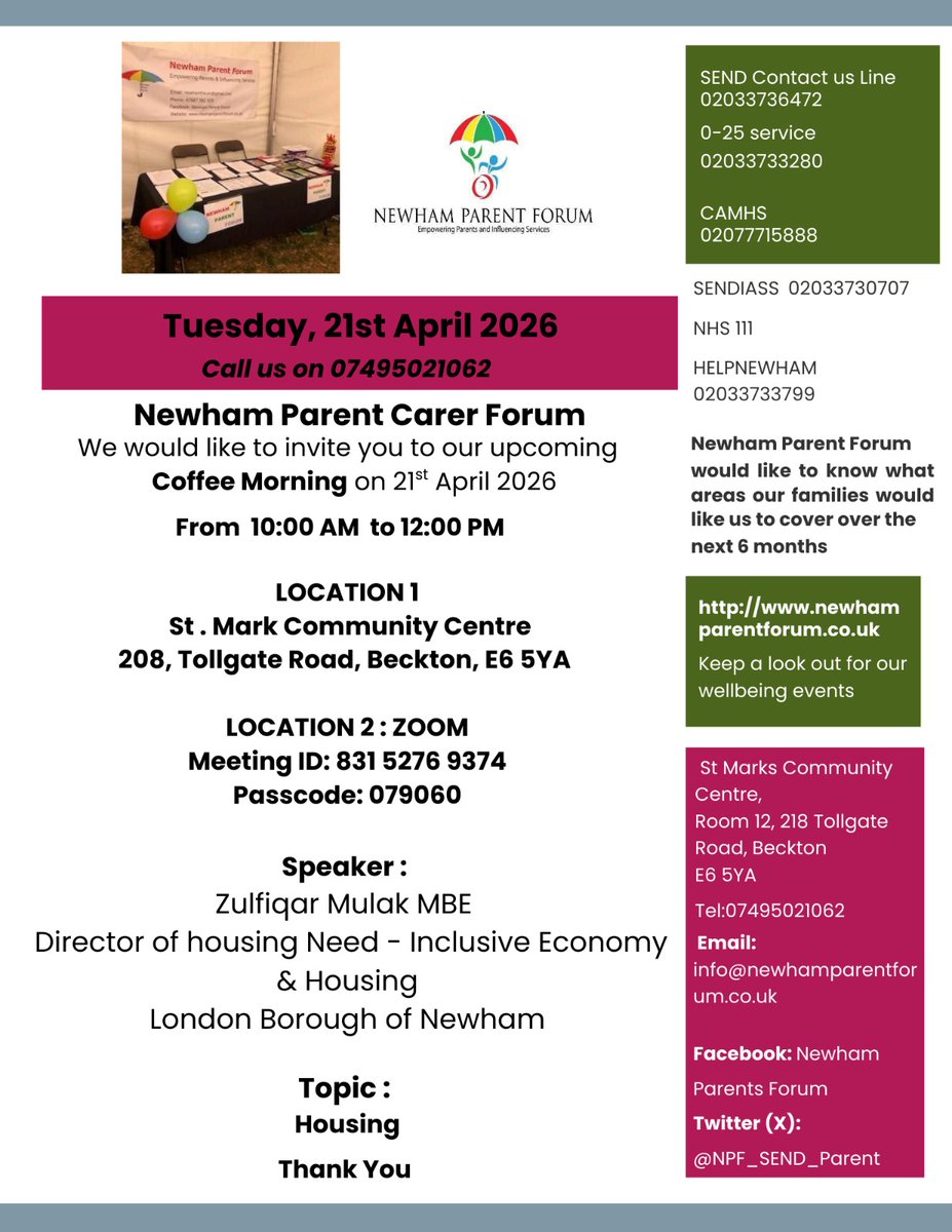 Newham Parent Forum tweet media