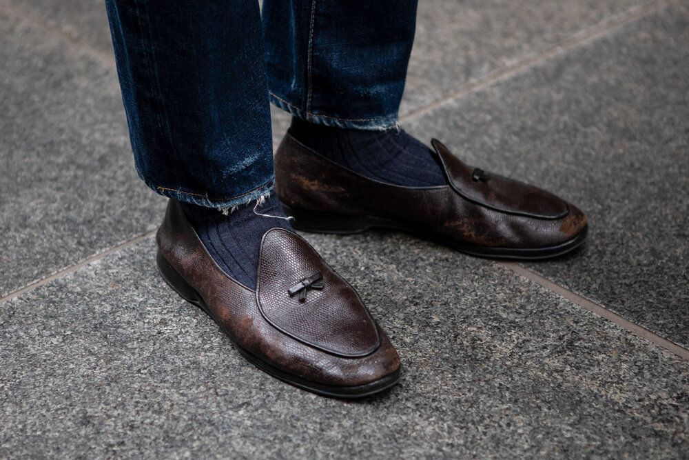 The good weather is arriving, and so are the Belgian loafers...