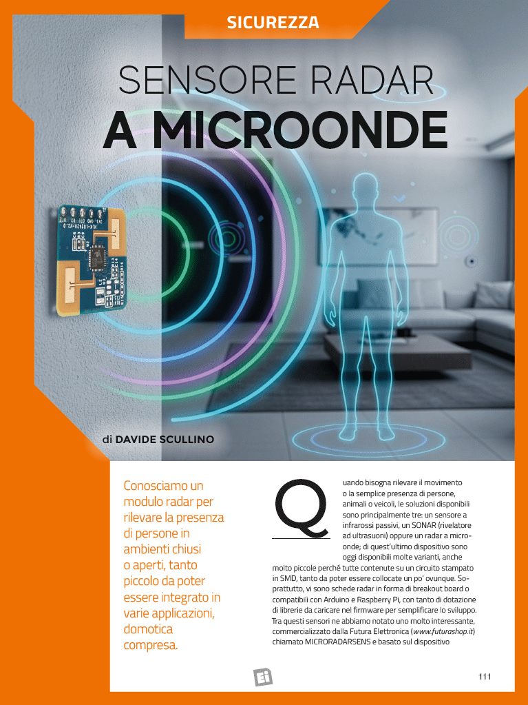 futuranet_it's tweet photo. Sensore radar 24 GHz HLK-LD2420: rileva presenza e micromovimenti anche attraverso le pareti.
https://t.co/KFxCATPrcC
#elettronica #elettronicain #maker #futuranet #radar #sensori #iot #domotica https://t.co/cFztIhhluN