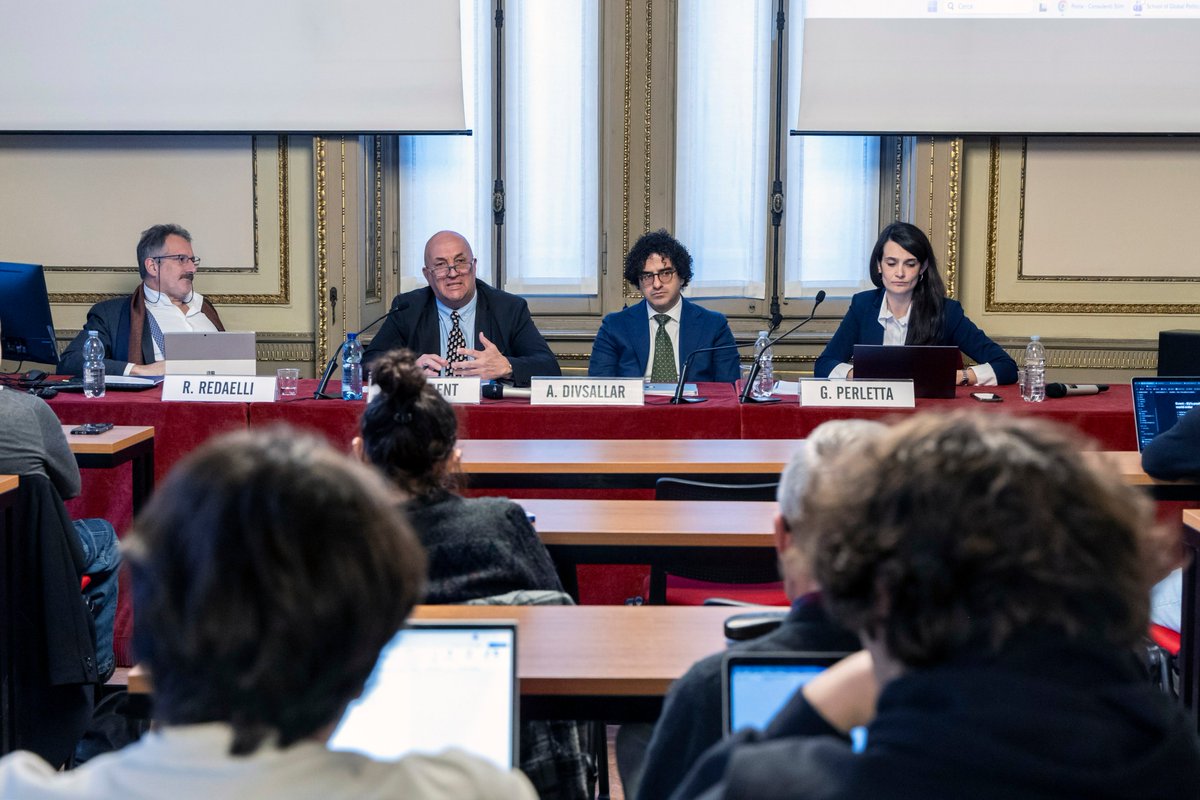 Amb_Klement_EU's tweet photo. Thought-provoking discussion with #ASERI students on Europe’s role in a global nuclear order. With the #NPTRevCon looming, the 🇪🇺 must lead with vision in disarmament education & youth empowerment - #YouthEU strategy
@Unicatt https://t.co/54ckjhkTTL