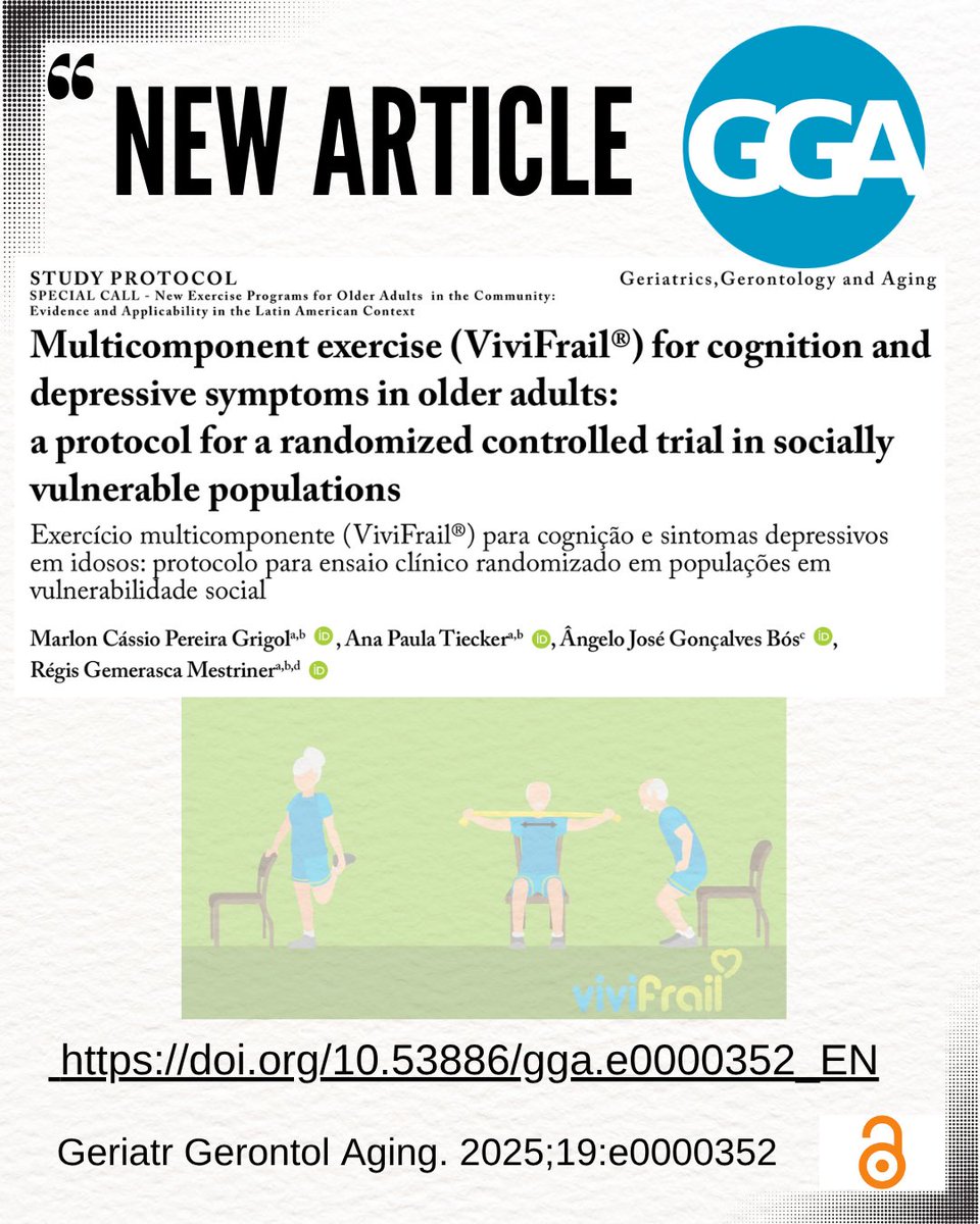 GgagingJ's tweet photo. Scientists are testing the ViviFrail® exercise protocol to tackle depression and cognitive decline in socially vulnerable older adults in Latin America. https://t.co/IgMeYKv8QL