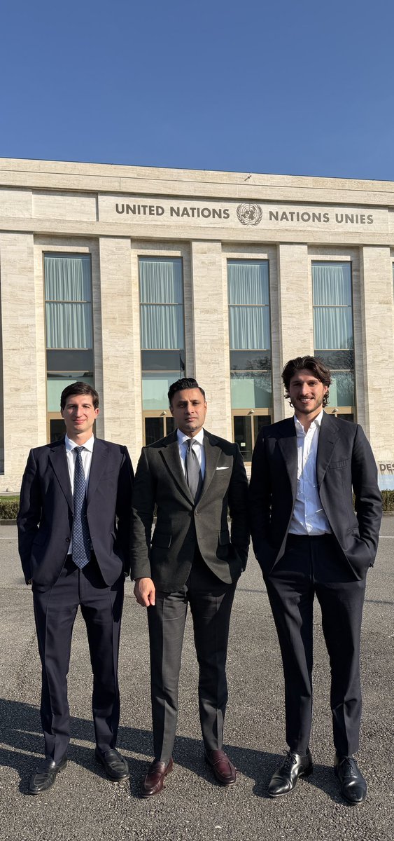 Zulfi Bukhari and Imran Khan‘s son Qasim and Suleman at the UN Human Rights Council in Geneva to talk about Imran Khan’s imprisonment in Adilah jail with the international delegates!
#imrankhanneedspropercare