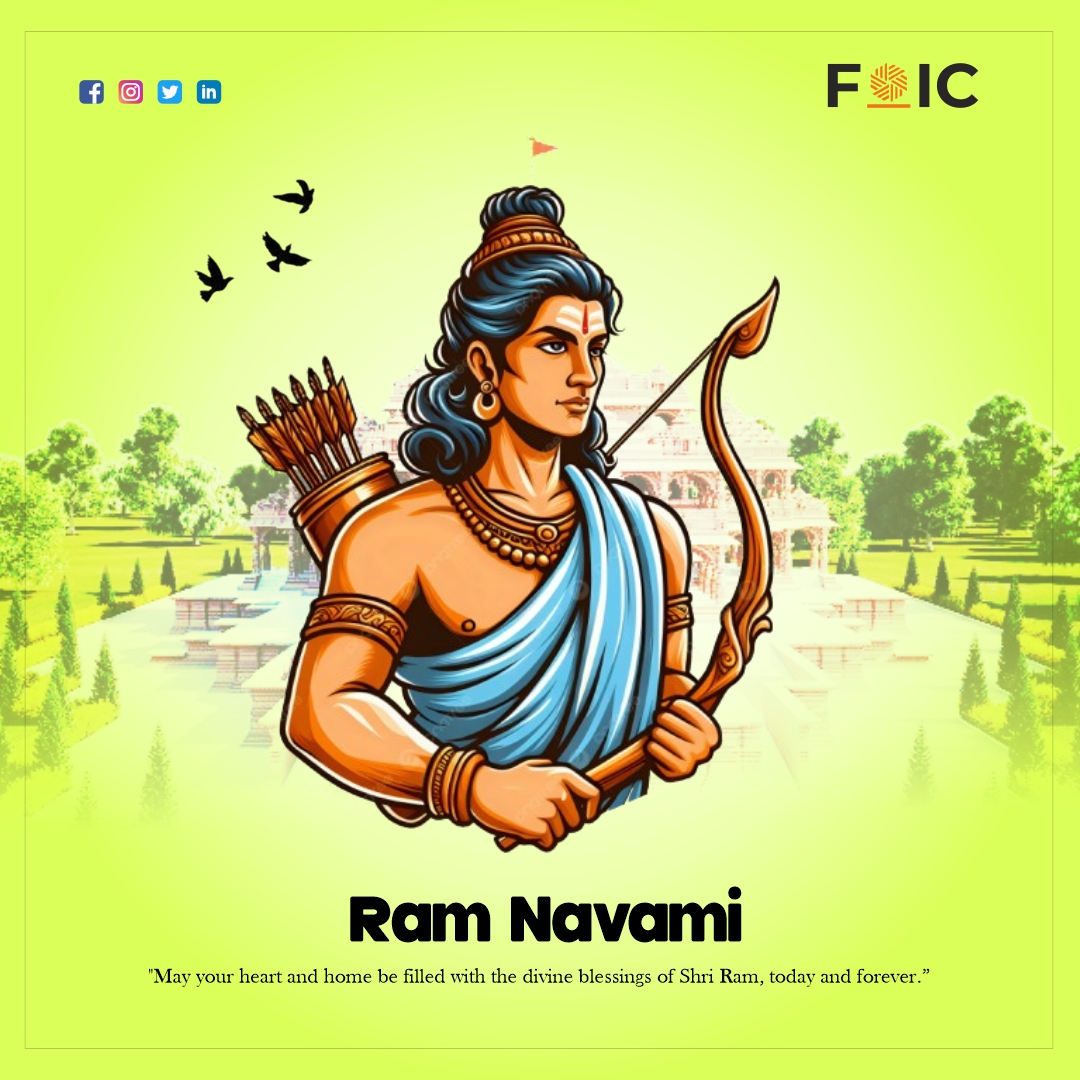 foicprojects's tweet photo. On this sacred Ram Navami, let’s celebrate the values of righteousness and devotion. May Lord Rama bless you with strength, wisdom, and a life filled with positivity and purpose.

#RamNavami #JaiShriRam #LordRama #RamNavami2026 #FestivalOfFaith #DivineBlessings #HinduFestival https://t.co/DSLV6kY03v