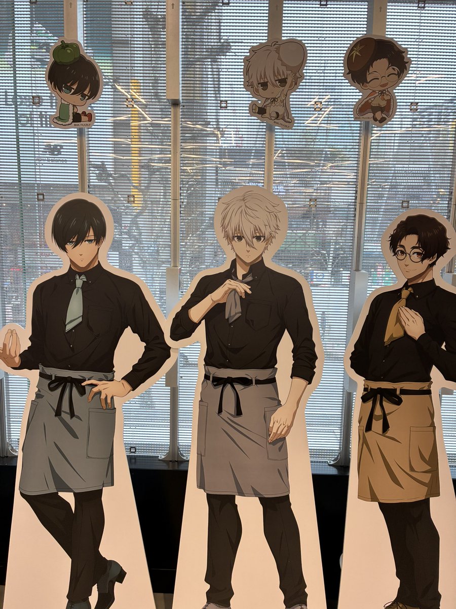 runaちゃとあすかちゃがナレ好きの筈なので正面からしっかり📸上の方にいる食材ちみっこも面白い…よく見たら凪、なんかビックリしてないか？？何故？