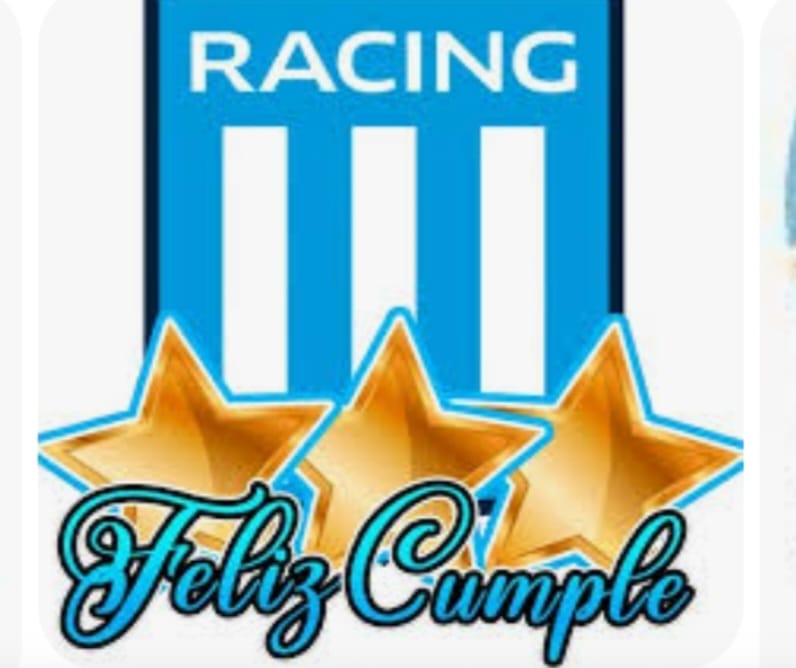 Feliz cumpleaños RACING DE MI VIDA !