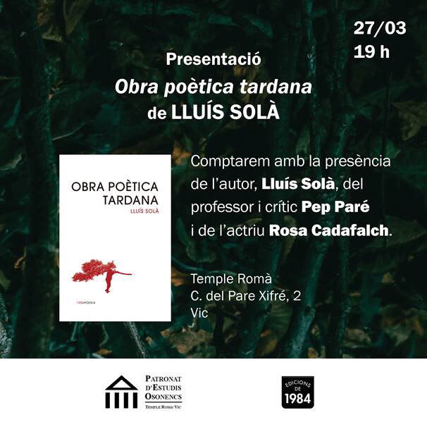 Patronat d’Estudis Osonencs tweet media