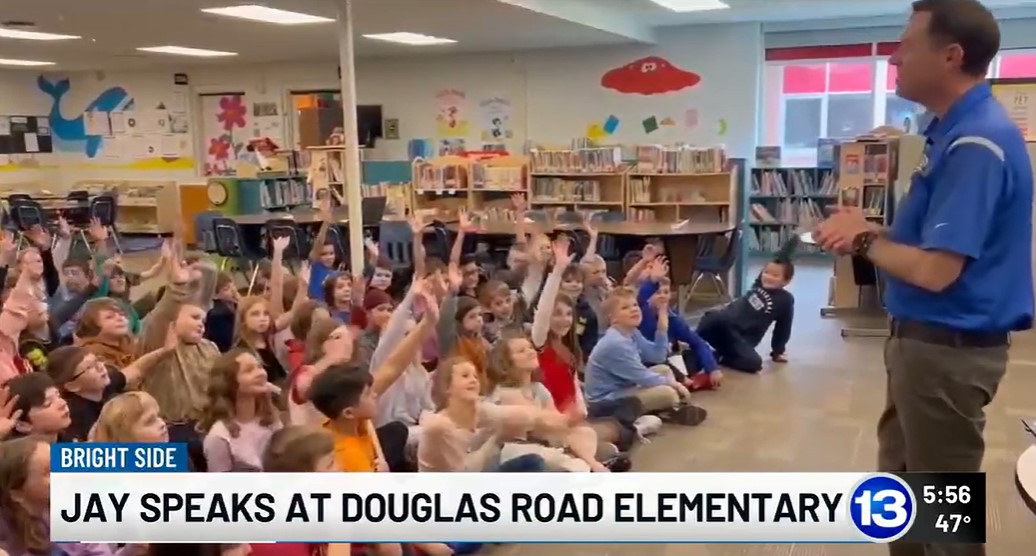 JayBerschback's tweet image. I really enjoyed my weather talk with the 3rd Graders at Douglas Road Elementary School Tuesday afternoon!  Maybe inspiring a few future scientists!
Here's the video from the 13abc Bright Side:  13abc.com/video/2026/03/… 
#whatdidjaysay #science #knowledgeispower