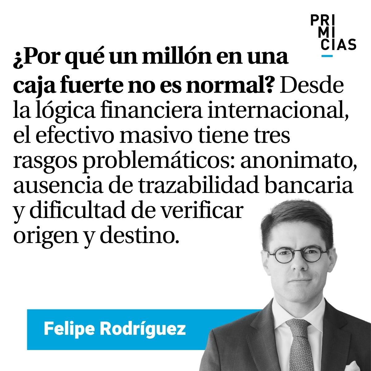 ‘Cash, puro cash’. Lea #EnsusMarcasListosFuego de Felipe Rodríguez (<a href="/FRM87/">Felipe Rodríguez Moreno</a>). prim.ec/c5CU50YyrWM