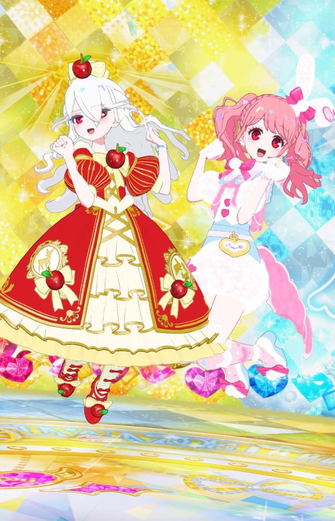 絵本コーデ🤍🩷こんこんさんの髪の感じが良い…！！