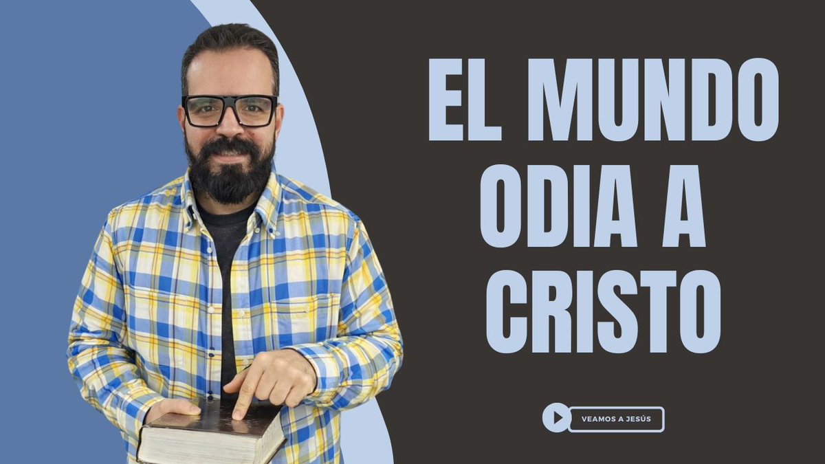 El mundo odia y persigue a los creyentes... ¡pero no temas! Cristo ya venció, y nos protege con su amor. 

Confía en Dios, y #VeamosAJesús en Ester 3

Aquí: youtu.be/Rza6pisfh_0?si…