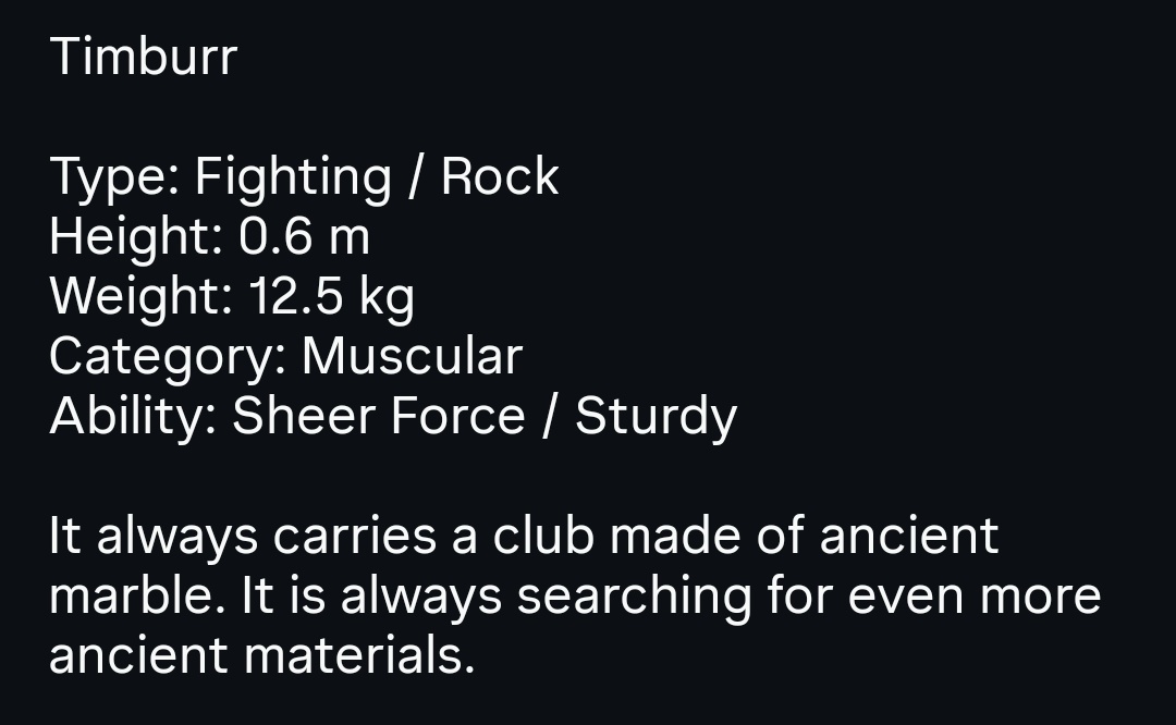 DaydreamOfe's tweet image. 065 Timburr (Regional Form)

#fakemon #pokemon #pokedex #fakedex #elysionregion