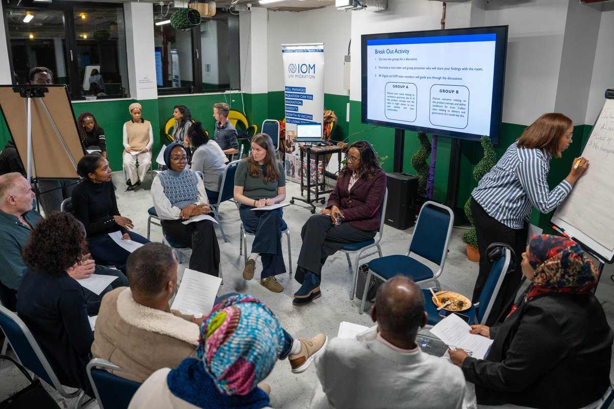 IOM_UK's tweet photo. Diaspora communities play a vital role in driving sustainable futures 🌍.

At our diaspora evening on investing in Africa’s green future, we explored how remittances can be channelled into clean energy investment with long-term development impact.

Thank you to everyone who joined us.