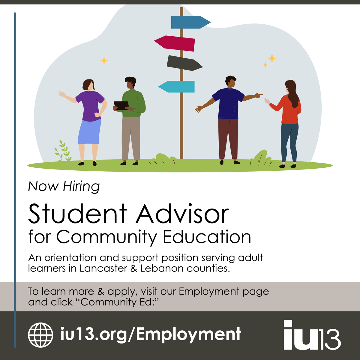 CommunityEdIU13's tweet photo. IU13 Community Education is now hiring Adjunct Student Advisors. These positions guide new students and provide ongoing support to adult learners.
Interested? Learn more and apply! https://t.co/8IiRJUDSYl. https://t.co/ndleCkJsZd