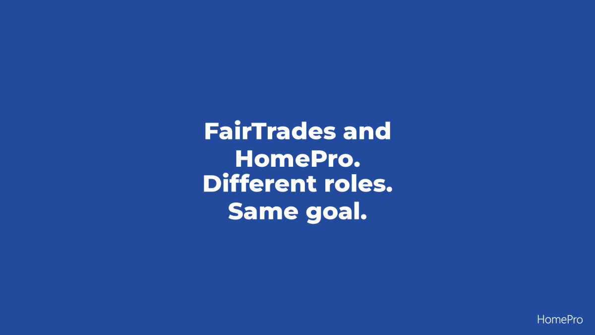 HomePro FairTrades tweet media