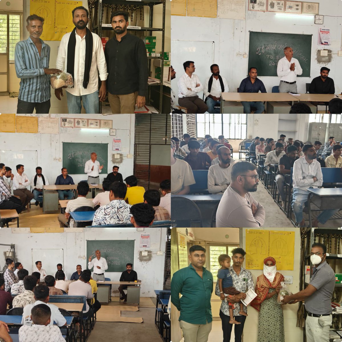 *આજે ૨૪ માર્ચ, 'વિશ્વ ટીબી દિવસ' નિમિત્તે કુકાવાવ ITI ખાતે વિદ્યાર્થીઓ માટે એક વિશેષ જાગૃતિ કાર્યક્રમનું આયોજન કરવામાં આવ્યું હતું. આ કાર્યક્રમનો મુખ્ય હેતુ વિદ્યાર્થી ને ટીબી (ક્ષય) જેવા ગંભીર રોગ વિશે સાચી માહિતી આપી, સમાજમાં જાગૃતિ લાવવાનો હતો. <a href="/ddoamreli/">DDO Amreli</a> <a href="/NHMGujarat/">NHM Gujarat</a>