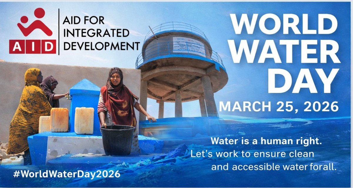 AidforIDev's tweet photo. Water is a human right. Let's work to ensure clean and accessible water for all. 

#WorldWaterDay2026 
#AID 
#SomaliRegion https://t.co/8Vuf1Mtcvg
