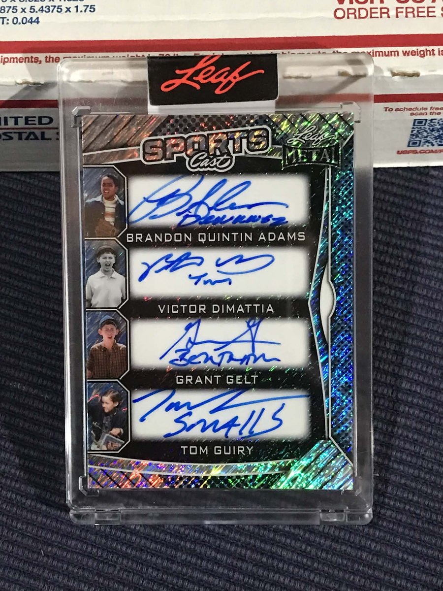 WhitticusCards's tweet image. Don't get fooled like Wendy Peffercorn w/@_squintz!
@Leaf_Cards Metal Sports Cast 'The Sandlot' ⚾️ 8 man autograph

Will you tell the guys "Goodnight" for me? @PatrickRenna 

#BigHitWhitt #BeAWhittness #TheHobby #TheHobbyFamily #StayElevated @CardPurchaser