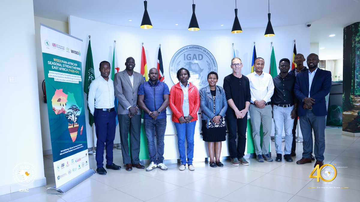 IGAD_CPAC's tweet photo. 🌍 Advancing Operational Climate Monitoring in the Greater Horn of Africa
👉🏾 ICPAC, with #CSAG and #UCT, is delivering technical training under the #WISER PASS-EA project (supported by #FCDO) to operationalise a regional climate monitoring dashboard. The training builds ICPAC scientists’ capacity across the full climate data value chain—from acquiring meteorological, reanalysis, and satellite data to post-processing and generating user-focused indices such as extreme 🌧️rainfall, drought, 🪭 heatwaves.
👉🏾 Aligned with ICPAC SOPs, these workflows will enable automated production and visualisation of climate products for #EAHW and the ICPAC RCC website. This marks a key step toward stronger regional climate monitoring, improved decision-making, and impactful south-south and academia partnerships.
#ClimateMonitoring #ClimateServices #EarlyWarning #ICPAC #WISERPASS #CSAG #UKMO #FCDO #ClimateAction