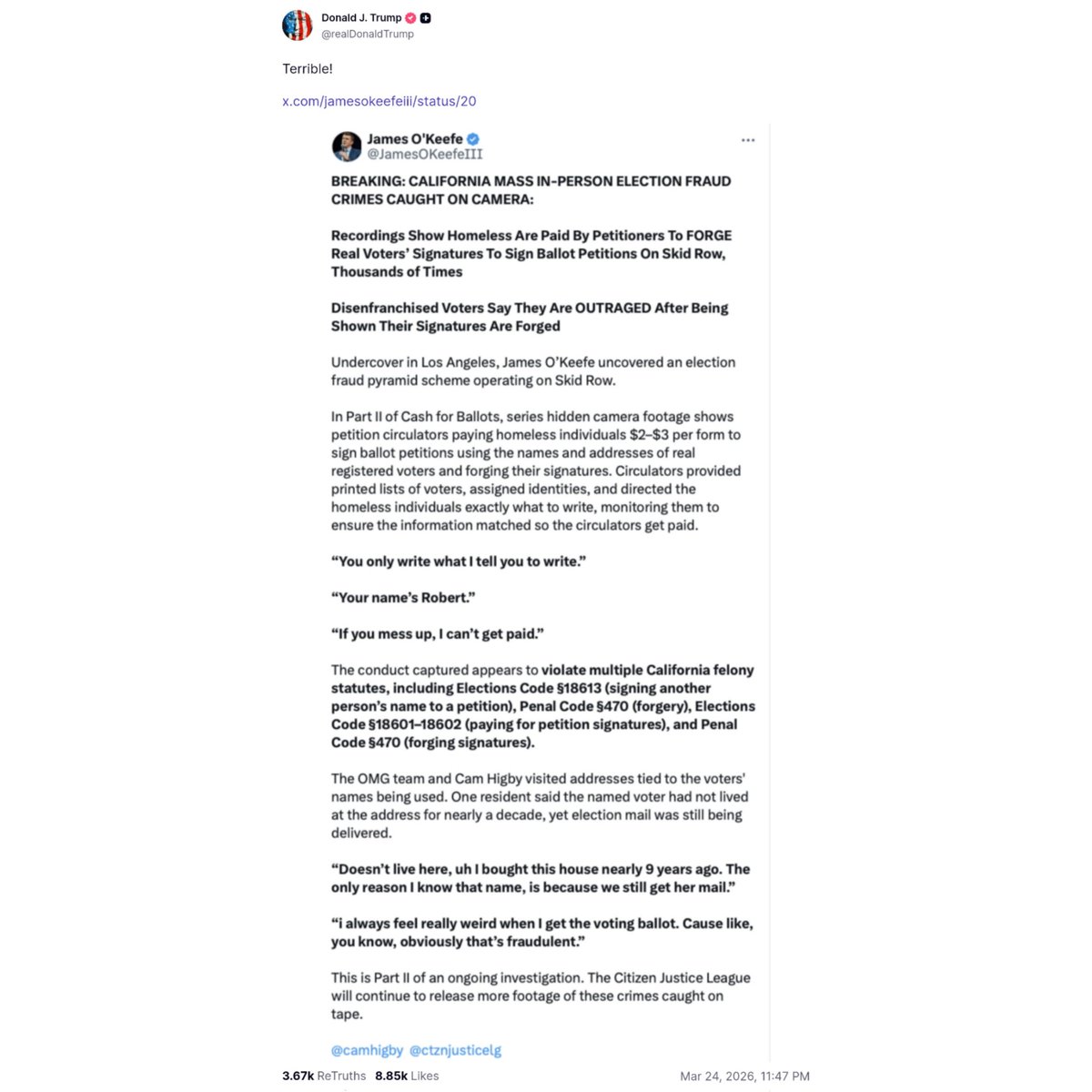 The SCIF tweet media