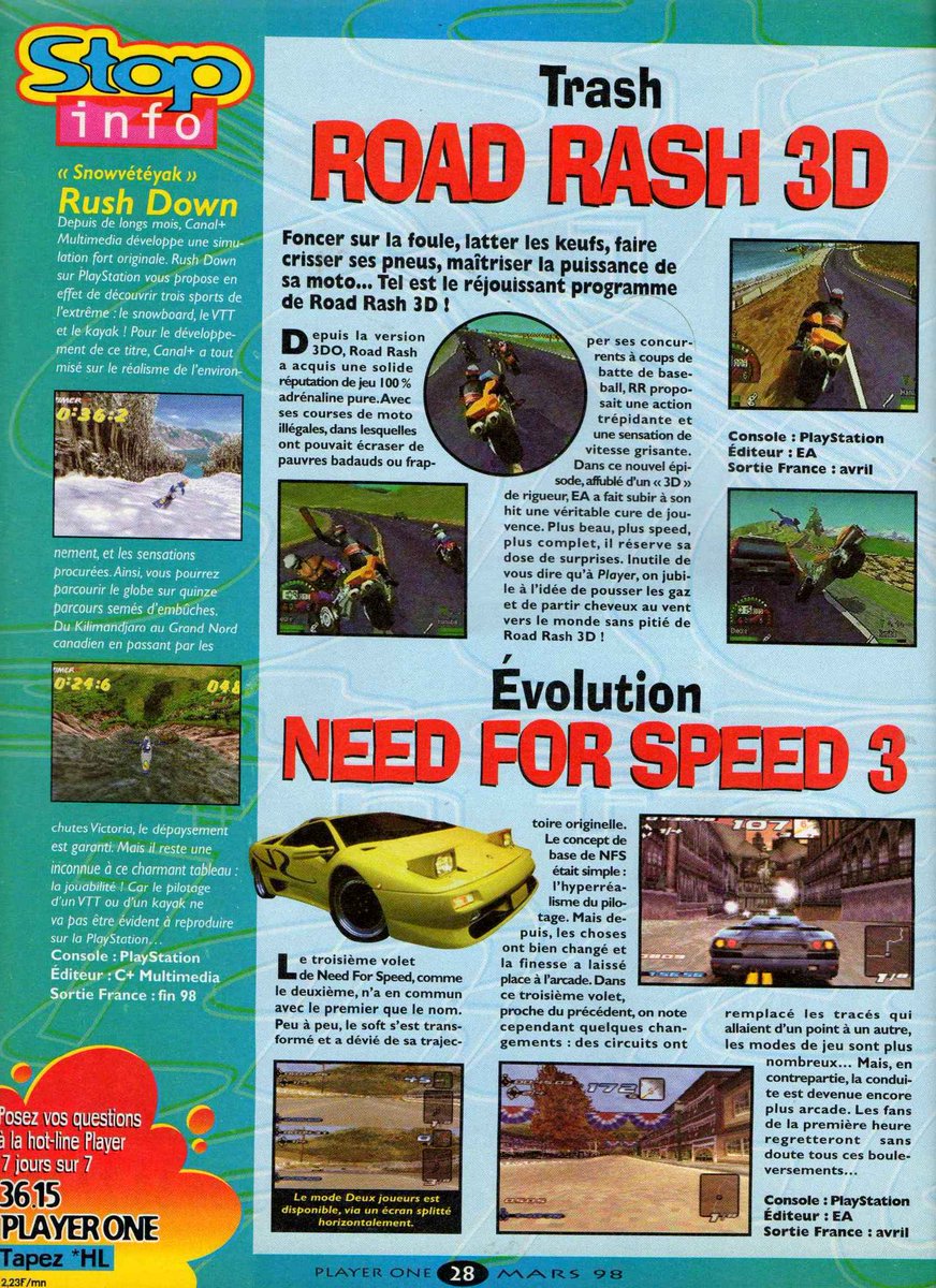 AllmightoFranky's tweet photo. On termine pour aujourd'hui avec #DeathtrapDungeaon,#TailConcerto,#RoadRash3D,#NeedForSpeed3,#Forsaken et #Alundra,du LOURD sur #Playstation!! A demain pour la suite du mag!! 5/5 https://t.co/kg548qKGDq