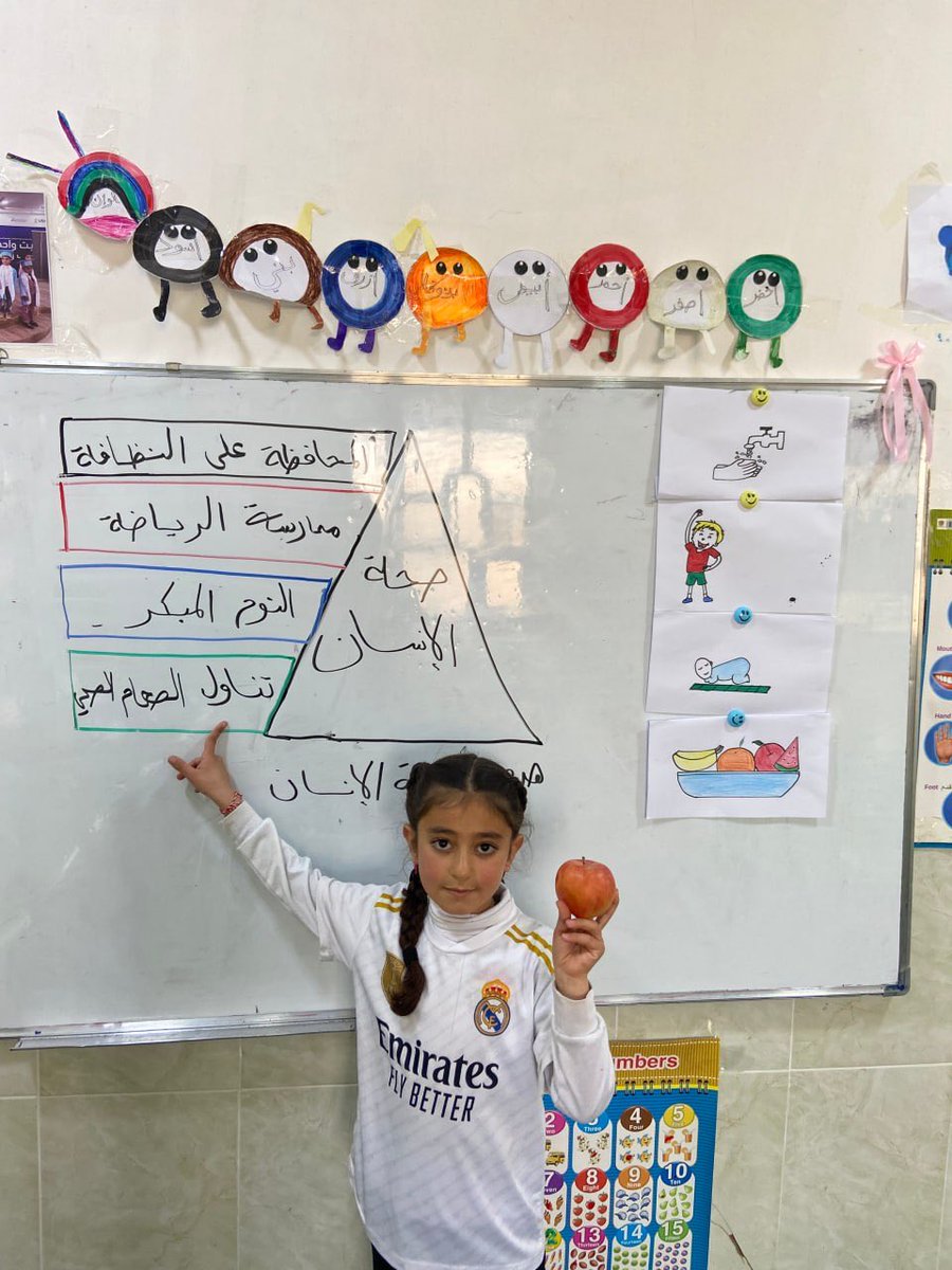 InhalationOf's tweet photo. Promoting healthy habits through interactive learning! 🌱✨
At HOPD CFS in Hatin Complex–Sinjar, children engaged in fun and educational sessions on human health—learning about hygiene, exercise, healthy food, and daily routines that build a better future. 💪🍎

#PRD #HOPD https://t.co/DNpbbIqbRr