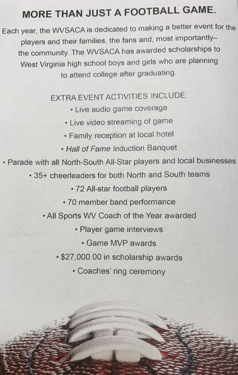 coacheddy's tweet photo. The North - South Football Classic is actively seeking 2026 sponsors.

This is a state wide game that will provide state wide attention to your business / cause.

Please contact me if you are interested! https://t.co/r3Zzz3HQLL