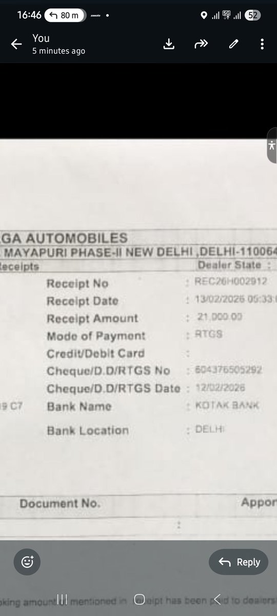 ShaileshProf's tweet photo. @anandmahindra Booked BE6 pack 2 79kwh on 13 February 2026 at Shri Durga Automobiles ai Mayapuri, Delhi. Salesman reneged on the quoted price, so I asked for a cancellation of the booking. So far, there's been no refund despite repeated requests. Please help. Thanks 🙏 https://t.co/Y6y9ePgwwX