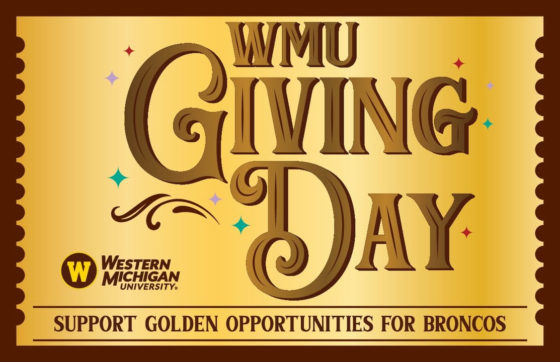 WesternMichU's tweet image. #WMUGivingday is underway and we’ve already raised $354,367 with 917 donors! A huge thank you to our Bronco community for helping us start the day #Bronco strong. 🐴💪

💫 $50,000 to the Study Abroad Airfare Fund
💫 $100,000 to the to support an endowed scholarship fund

Check