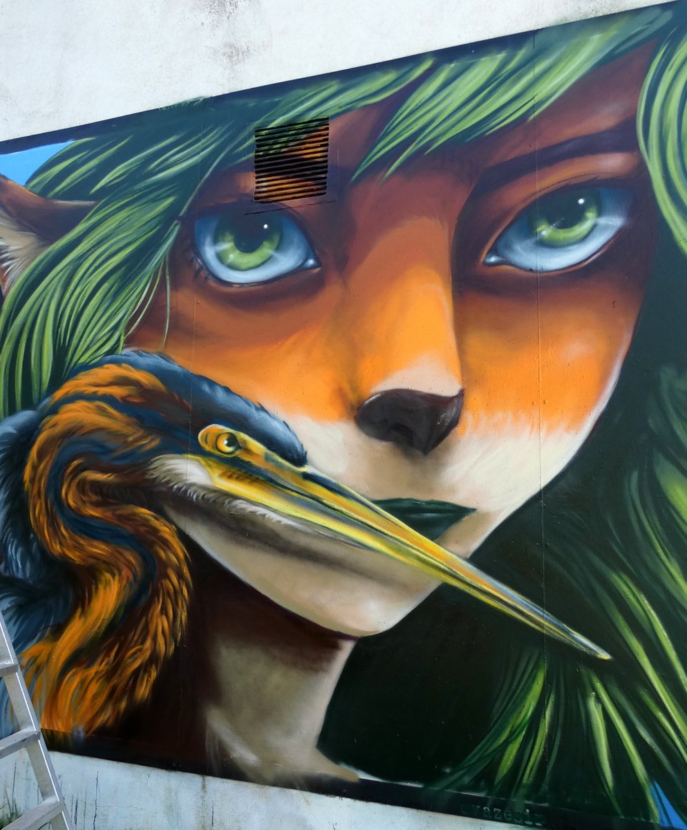 voyagesMadikera's tweet image. 17ème MUR de Bram (11) - WIP 25/03/26
Artiste: MASSA
Aude à la faune locale- Quand Dame Renardinette croise Sieur Poupré d'Héron...

Mon suivi Street-Art dans l'Aude  madikeravoyages.fr/NY3/crbst_41.h…

#lemurdebram #bram #massa_artwork #streetart #le11 #le_mur_de_bram #artdesrues #Madikéra