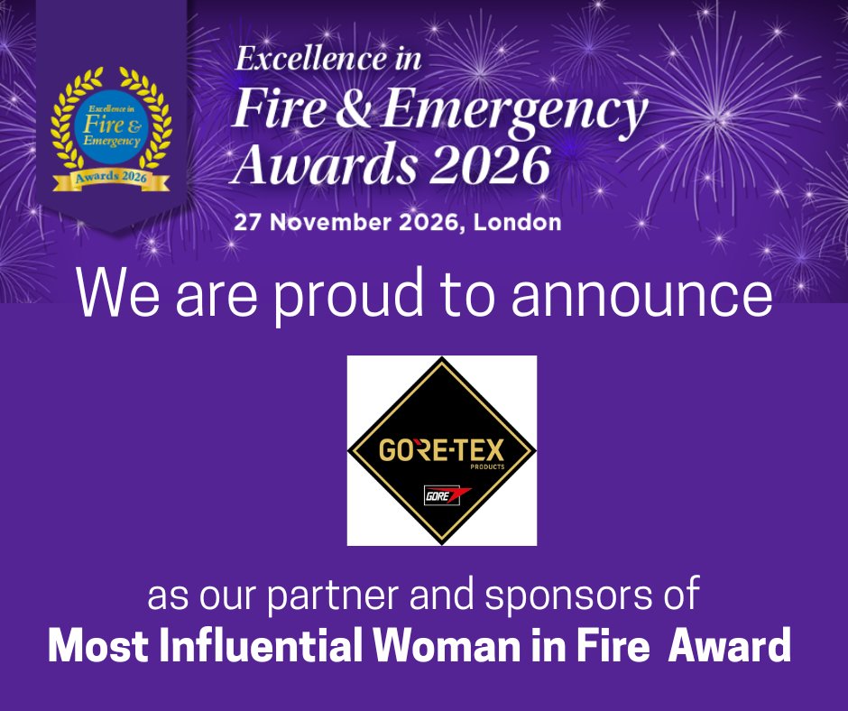 FIRE_Editor's tweet image. We are delighted to announce our partner and sponsors of the 'Most Influential Women in Fire' Award - Gore-Tex
fire-magazine.co.uk/efe-awards
#excellence #women #award #firefighters #fireservice #influential #professionals