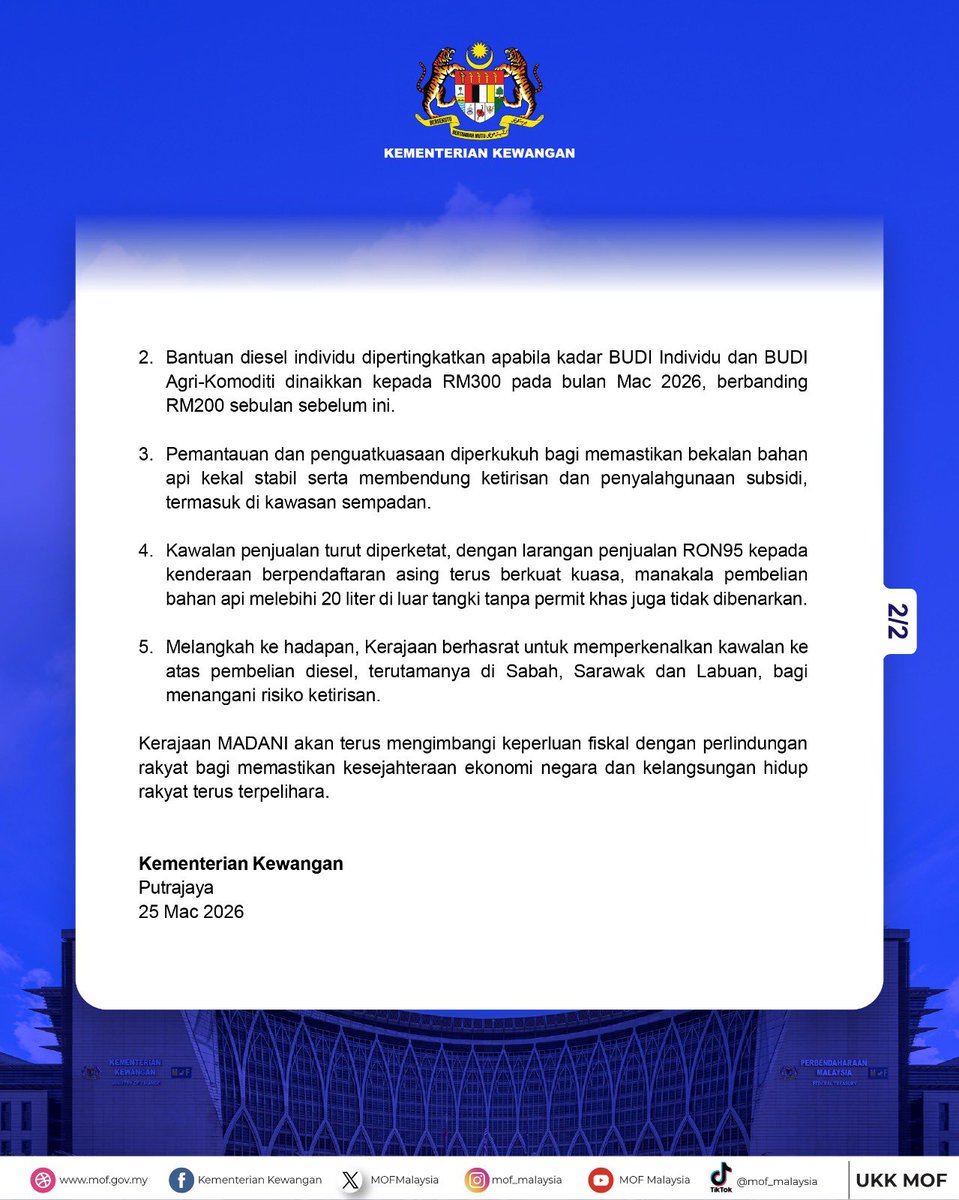 Ministry of Finance🇲🇾 tweet media