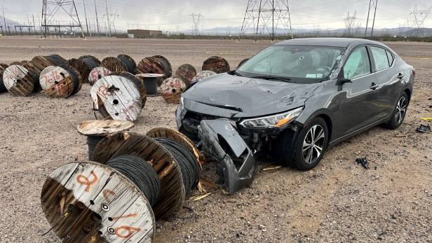 TracTerrorism's tweet image. Suspected 'Accelerationist' Activist Intentionally Rams His Car Into the Fenceline of the Los Angeles Department of Water and Power (#LADWP) Substation, #LasVegas Area, #Nevada, US
trackingterrorism.org/chatter/accele…